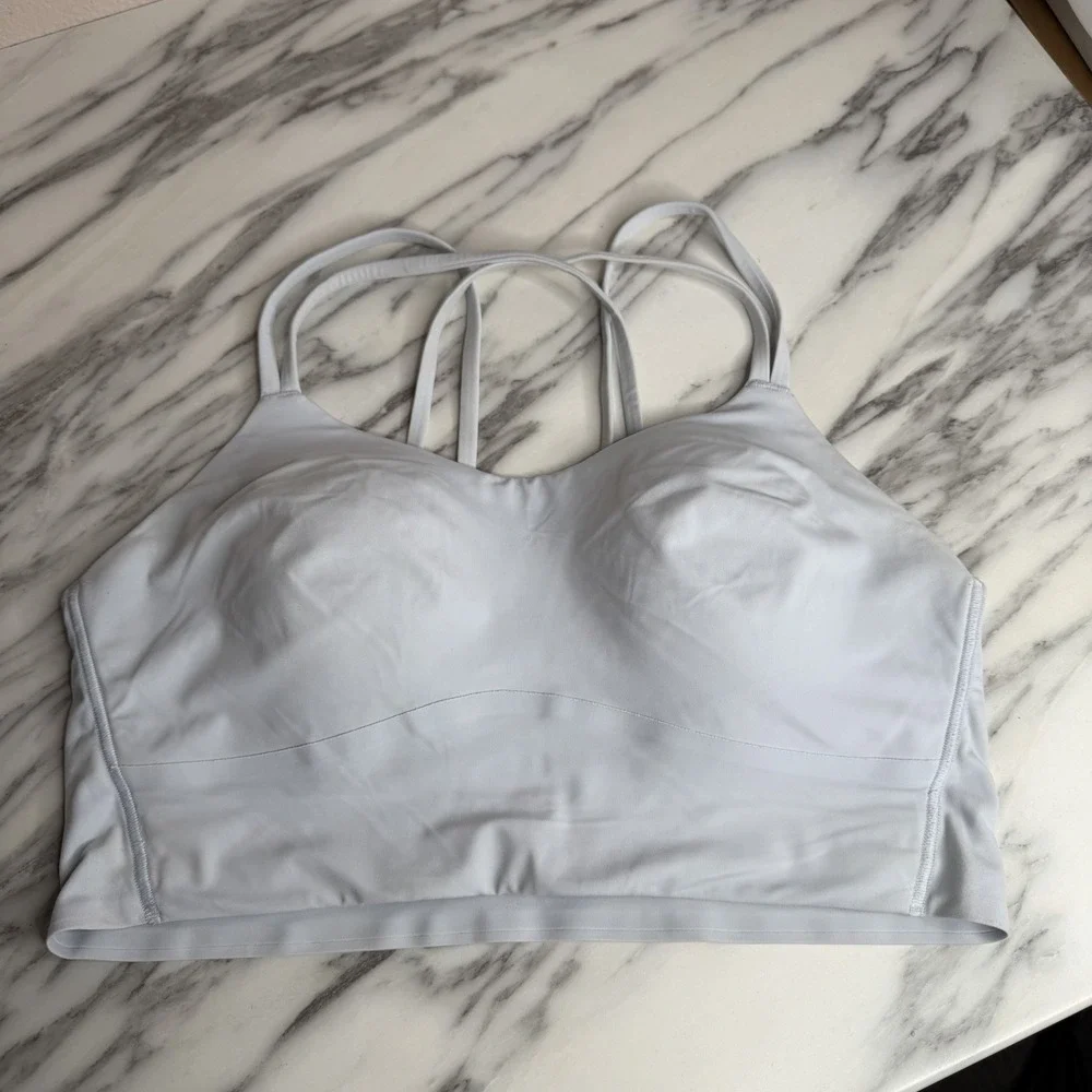 Lululemon Like a Cloud Sports Bra, Light Blue B/C Cup, Size 12 Soft Comfy